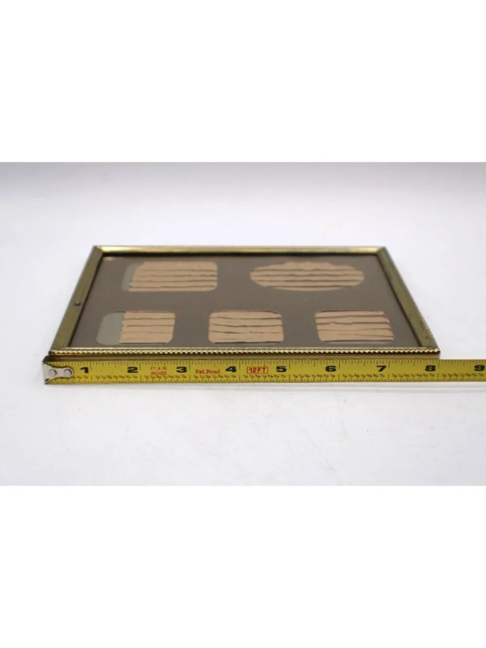 Vintage Brass Collage Picture Frame Oval Rectangle Options Tabletop Wall Display